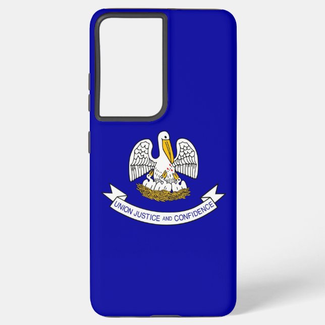Samsung Galaxy S21 Ultra Flag von Louisiana Samsung Galaxy Hülle (Rückseite)