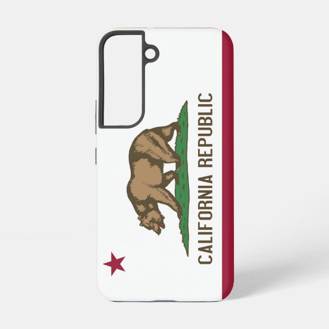 Samsung Galaxy S22 Case Flag von Kalifornien Hülle (Rückseite)