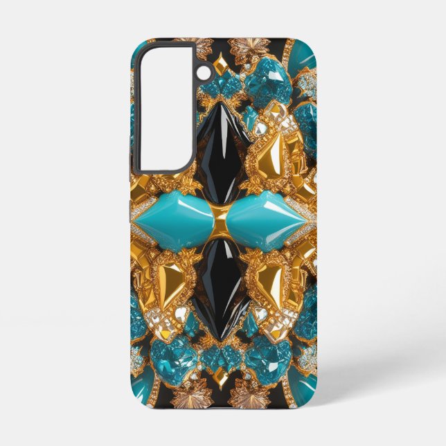 Samsung Galaxy S22 Fall mit Bahamas Farben Hülle (Rückseite)