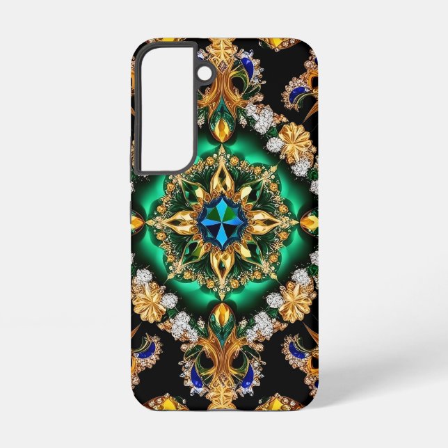 Samsung Galaxy S22 Fall mit brasilianischen Farben Hülle (Rückseite)