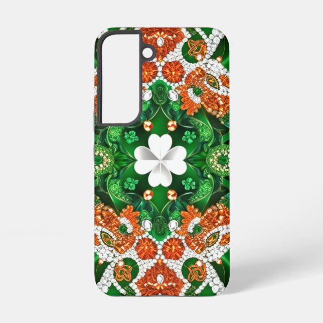 Samsung Galaxy S22 Fall mit irischen Farben Hülle (Rückseite)