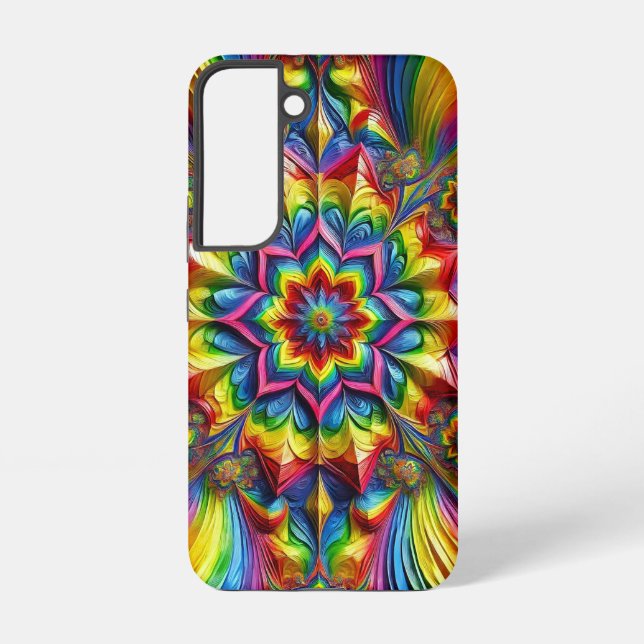 Samsung Galaxy S22 Fall mit LGBT-Farben Hülle (Rückseite)