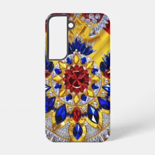 Samsung Galaxy S22 Fall mit rumänischen Farben Hülle