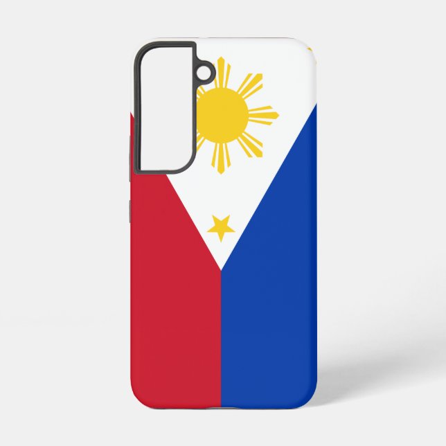 Samsung Galaxy S22 Fallflagge der Philippinen Hülle (Rückseite)