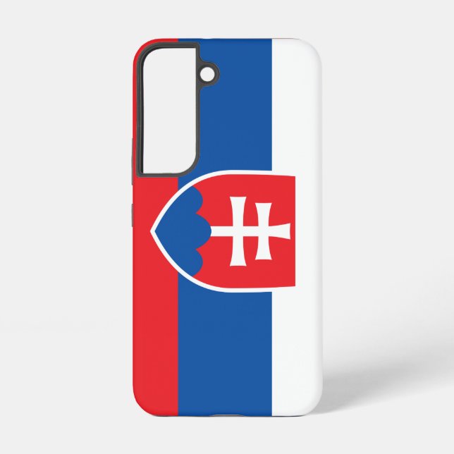 Samsung Galaxy S22 Fallflagge der Slowakei Hülle (Rückseite)