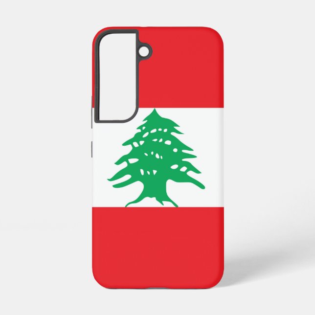 Samsung Galaxy S22 Fallflagge des Libanon Hülle (Rückseite)