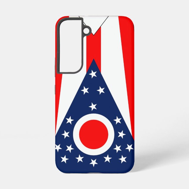 Samsung Galaxy S22 Fallflagge des Ohio Staat Hülle (Rückseite)