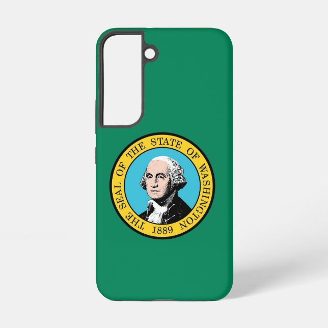 Samsung Galaxy S22 Fallflagge des Washingtoner Sta Hülle (Rückseite)