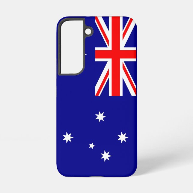 Samsung Galaxy S22 Fallflagge in Australien Hülle (Rückseite)
