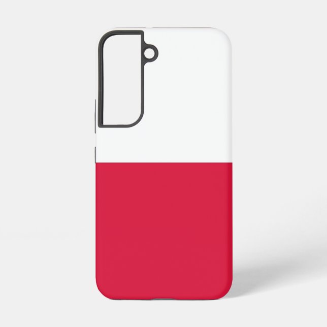 Samsung Galaxy S22 Fallflagge in Polen Hülle (Rückseite)