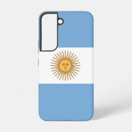 Samsung Galaxy S22 Fallflagge von Argentinien Hülle