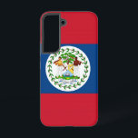 Samsung Galaxy S22 Fallflagge von Belize Samsung Galaxy Hülle<br><div class="desc">Mit dem exklusiven Handy-Cover mit der Flagge von Belize verwandeln Sie Ihre Samsung Galaxy S22! Mit viel Liebe zum Detail gestaltet, präsentiert dieses Handy stolz das ikonische Design der Belizischen Fahne. Die Fahne verfügt über ein blaues Feld mit zwei roten diagonalen Streifen und eine zentrale weiße Scheibe mit dem nationalen...</div>
