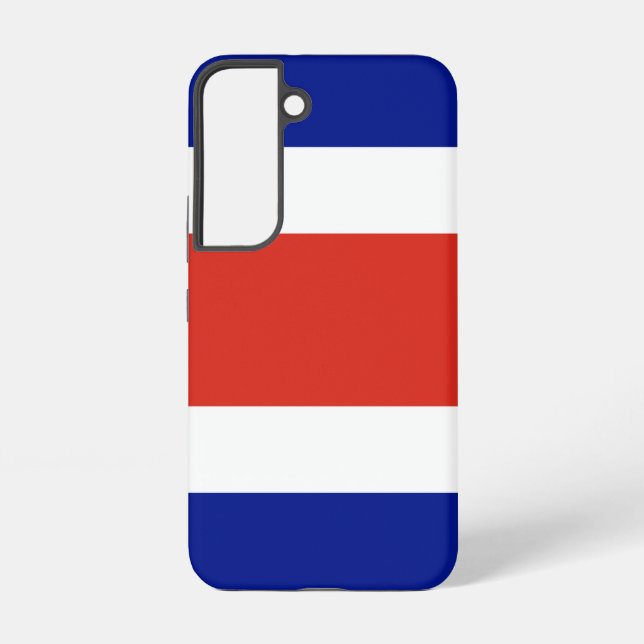Samsung Galaxy S22 Fallflagge von Costa Rica Samsung Galaxy Hülle (Rückseite)