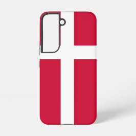 Samsung Galaxy S22 Fallflagge von Dänemark Hülle