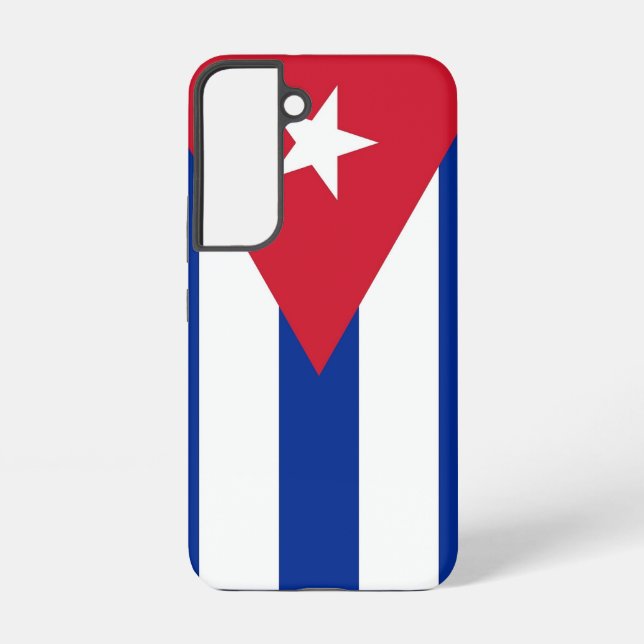 Samsung Galaxy S22 Fallflagge von Kuba Hülle (Rückseite)