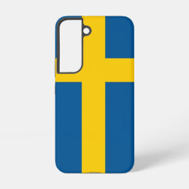 Samsung Galaxy S22 Fallflagge von Schweden Hülle