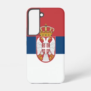 Samsung Galaxy S22 Fallflagge von Serbien Hülle