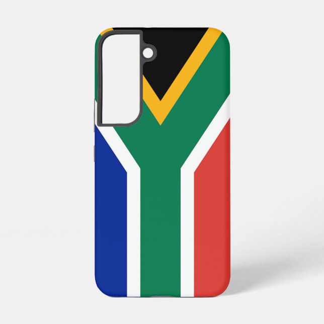 Samsung Galaxy S22 Fallflagge von Südafrika Hülle (Rückseite)
