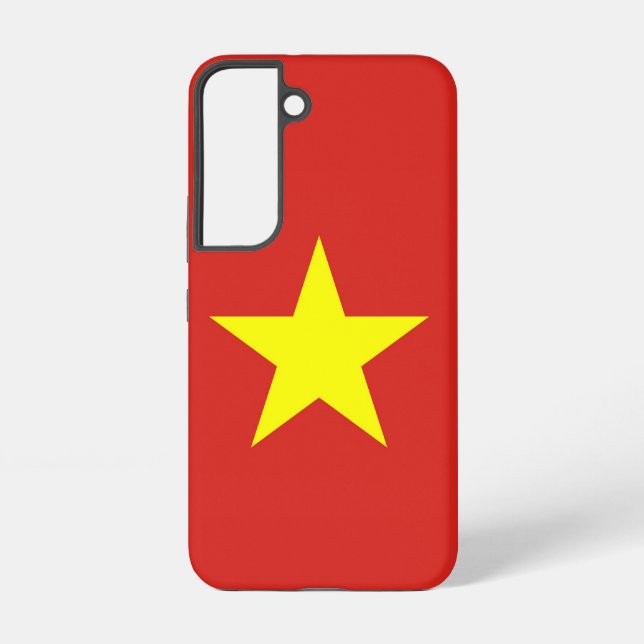 Samsung Galaxy S22 Fallflagge von Vietnam Samsung Galaxy Hülle (Rückseite)