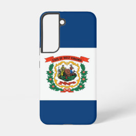 Samsung Galaxy S22 Fallflagge von West Virginia Hülle