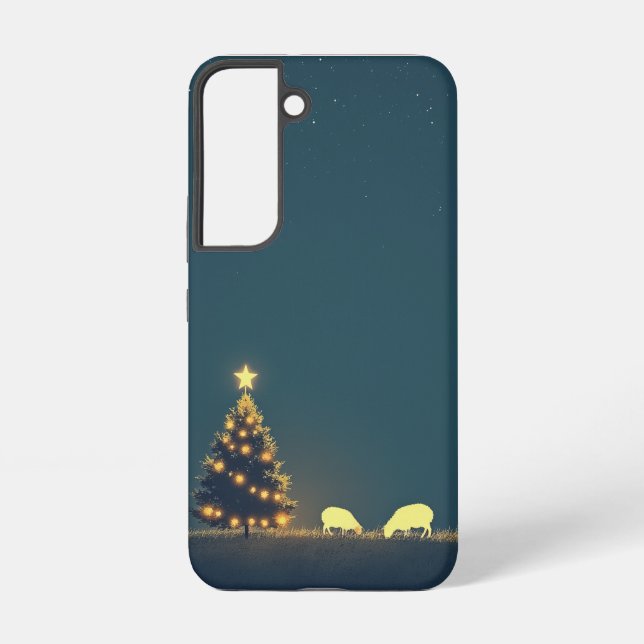 Samsung Galaxy S22 Große Case Weihnachten Hülle (Rückseite)
