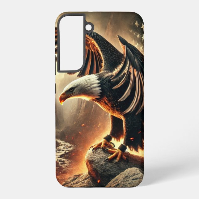 Samsung Galaxy S22 Plus Coque Aigle Américain (Verso)