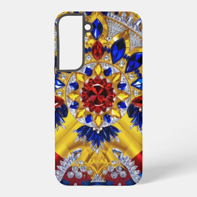 Samsung Galaxy S22 Plus Fall Rumänische Farben Samsung Galaxy Hülle (Rückseite)