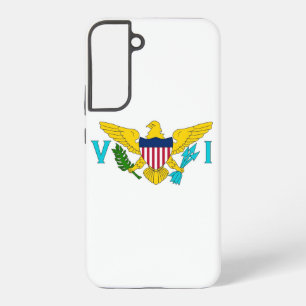 Samsung Galaxy S22 Plus Fallflagge der Jungfrau Is Hülle