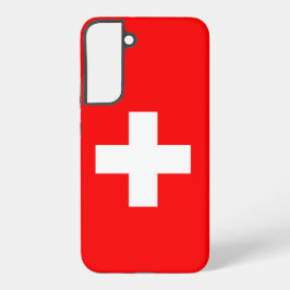 Samsung Galaxy S22 Plus Fallflagge der Schweiz Hülle