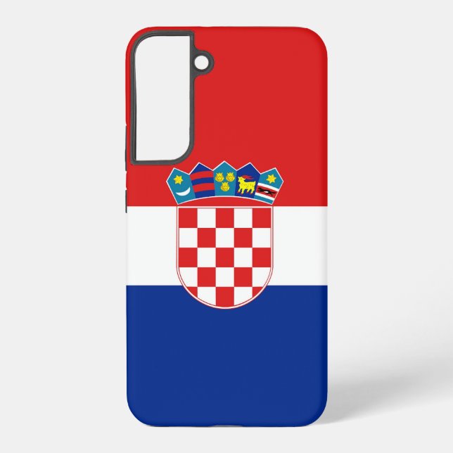 Samsung Galaxy S22 Plus Fallflagge in Kroatien Samsung Galaxy Hülle (Rückseite)