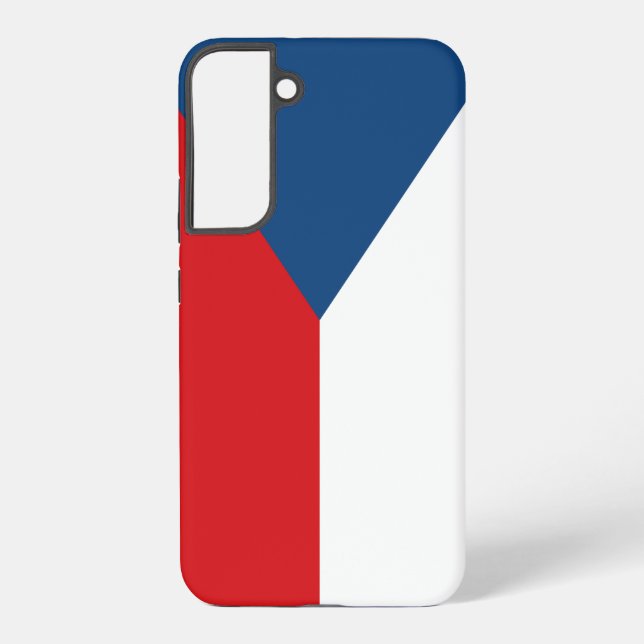 Samsung Galaxy S22 Plus Fallflagge in Tschechien Hülle (Rückseite)