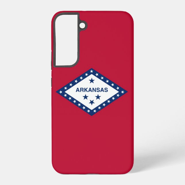 Samsung Galaxy S22 Plus Fallflagge von Arkansas Hülle (Rückseite)