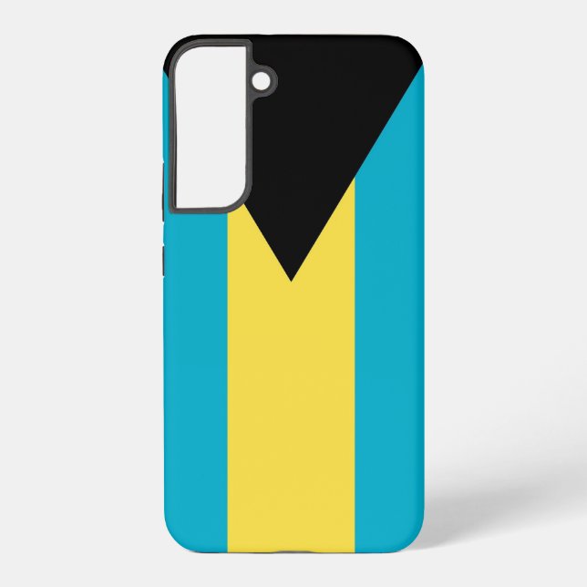 Samsung Galaxy S22 Plus Fallflagge von Bahamas Hülle (Rückseite)