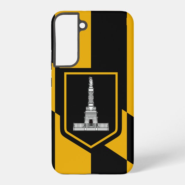 Samsung Galaxy S22 Plus Fallflagge von Baltimore Hülle (Rückseite)