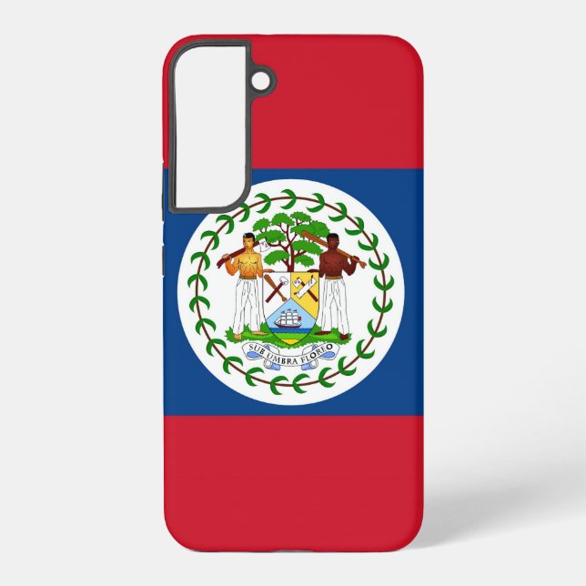Samsung Galaxy S22 Plus Fallflagge von Belize Hülle (Rückseite)