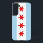 Samsung Galaxy S22 Plus Fallflagge von Chicago Samsung Galaxy Hülle<br><div class="desc">Mit dem Samsung SGH-X500 und dem neuen Samsung SGH-X500 ist das Samsung SGH-X500 das perfekte Mobiltelefon für alle, die es auf der Suche nach einem neuen Mobiltelefon sind. Dieses Cover wurde mit Präzision erstellt und zeigt stolz die ikonischen Elemente der Chicagoer Flagge. Das Design besteht aus vier roten Sternen, die...</div>