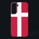 Samsung Galaxy S22 Plus Fallflagge von Dänemark Samsung Galaxy Hülle<br><div class="desc">Mit unserem exklusiven Handy-Cover mit der Flagge Dänemarks können Sie Ihrem Samsung Galaxy S22 Plus einen Hauch von dänischem Stolz und Eleganz verleihen! Mit viel Liebe zum Detail gestaltet, zeigt dieses Handy stolz das ikonische Design der dänischen Fahne mit einem roten Hintergrund mit einem weißen skandinavischen Kreuz. Es symbolisiert Dänemarks...</div>