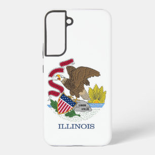 Samsung Galaxy S22 Plus Fallflagge von Illinois Samsung Galaxy Hülle