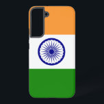 Samsung Galaxy S22 Plus Fallflagge von Indien Samsung Galaxy Hülle<br><div class="desc">Mit unserem exklusiven Cover unter der Flagge Indiens können Sie Ihre Samsung Galaxy S22 Plus mit einem Hauch indischen Stolzes ergänzen! Dieses Stück wurde mit viel Liebe zum Detail gestaltet und feiert das indische Erbe und den kulturellen Reichtum. Das Design zeigt stolz das ikonische Dreifarbenmuster von Safran, Weiß und Grün,...</div>