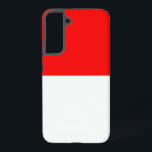 Samsung Galaxy S22 Plus Fallflagge von Indonesien Hülle<br><div class="desc">Mit dem exklusiven Samsung Galaxy S22 Plus Gehäuse, das die Flagge Indonesiens trägt, können Sie Ihre Tech-Kollektion mit einer kühnen Erklärung über den indonesischen Stolz ergänzen! Dieser mit viel Liebe zum Detail gestaltete Fall ist mehr als nur ein Schutzgegenstand; er ist eine Feier des indonesischen Erbes und kulturellen Stolzes. Das...</div>