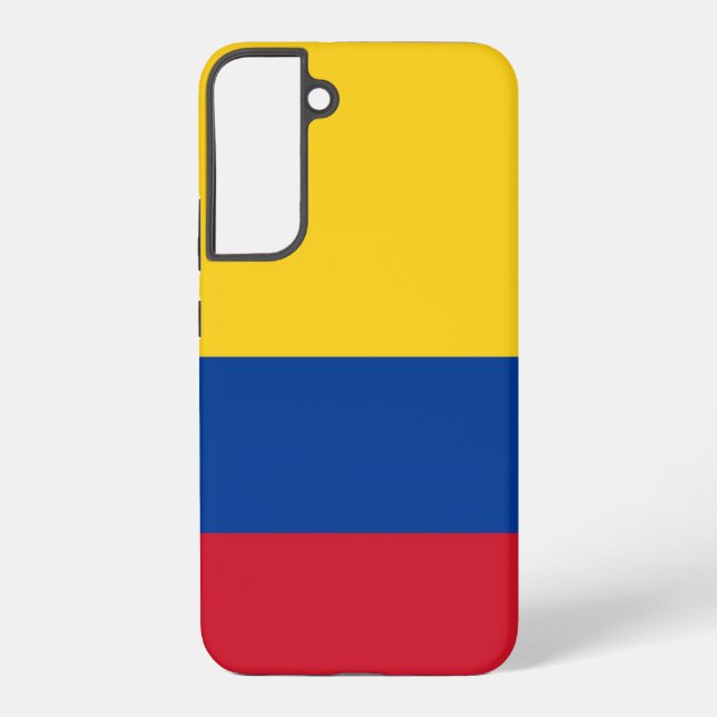 Samsung Galaxy S22 Plus Fallflagge von Kolumbien Hülle (Rückseite)