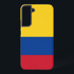 Samsung Galaxy S22 Plus Fallflagge von Kolumbien Samsung Galaxy Hülle<br><div class="desc">Mit dem exklusiven Handy-Cover unter kolumbianischer Flagge können Sie Ihre Samsung Galaxy S22 Plus genießen! Mit viel Liebe zum Detail gestaltet, präsentiert dieses Handy stolz das lebendige Design der kolumbianischen Fahne. Die Fahne weist drei horizontale Streifen auf: Gelb, Blau und Rot, wobei der gelbe Streifen die Hälfte der Fahne einnimmt...</div>