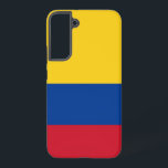 Samsung Galaxy S22 Plus Fallflagge von Kolumbien Samsung Galaxy Hülle<br><div class="desc">Mit dem exklusiven Handy-Cover unter kolumbianischer Flagge können Sie Ihre Samsung Galaxy S22 Plus genießen! Mit viel Liebe zum Detail gestaltet, präsentiert dieses Handy stolz das lebendige Design der kolumbianischen Fahne. Die Fahne weist drei horizontale Streifen auf: Gelb, Blau und Rot, wobei der gelbe Streifen die Hälfte der Fahne einnimmt...</div>