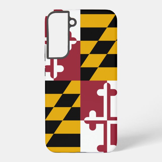 Samsung Galaxy S22 Plus Fallflagge von Maryland Samsung Galaxy Hülle (Rückseite)