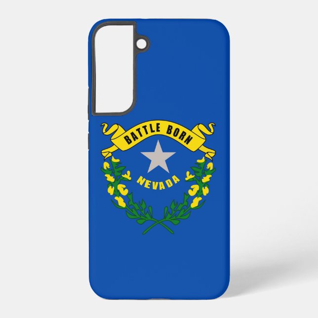 Samsung Galaxy S22 Plus Fallflagge von Nevada Hülle (Rückseite)