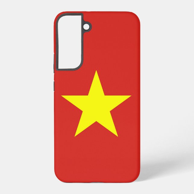 Samsung Galaxy S22 Plus Fallflagge von Vietnam Hülle (Rückseite)