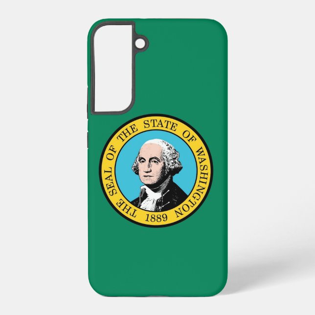 Samsung Galaxy S22 Plus Fallflagge von Washington Hülle (Rückseite)