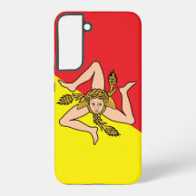 Samsung Galaxy S22 Plus Hülle Flagge von Sizilien,