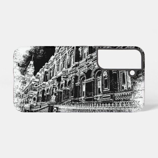 Samsung Galaxy S22 Stummschaltung, glänzend Samsung Galaxy Hülle (Rückseite (Horizontal))