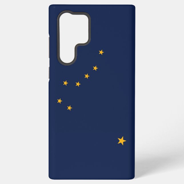 Samsung Galaxy S22 Ultra Case Flag von Alaska, USA Samsung Galaxy Hülle (Rückseite)